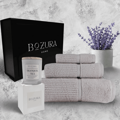 THE HAMMAM - HANDTUCH SET MIT DUFTKERZE